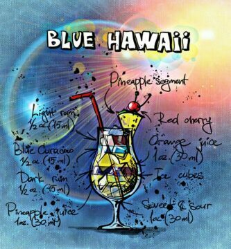 Reteta cocktail Blue Hawaii